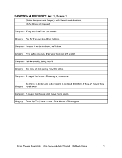 Callback Sides - Enso Theatre Ensemble