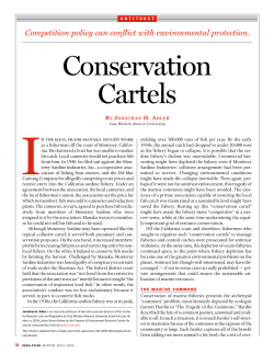 Conservation Cartels