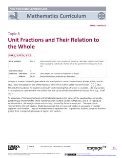 Unit Fractions and Their Relation to the Whole