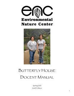 Butterfly House Docent Manual
