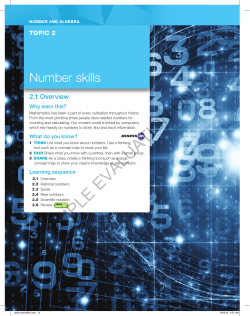 2 • Number skills