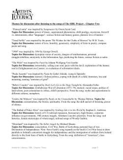 Theme study for all Chapter Two songs