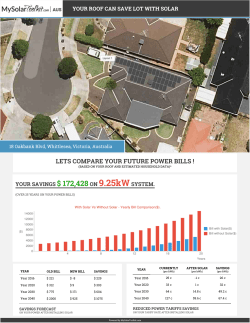sample report - MySolarToolkit.com