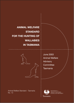 Animal Welfare Standard for the Hunting of Wallabies in