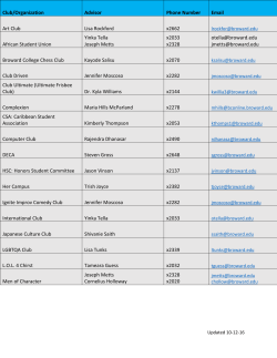 Club/Organization Advisor Phone Number Email