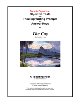 THE CAY - takinggrades