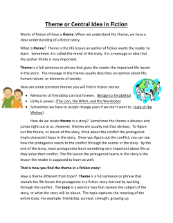 Theme or Central Idea in Fiction