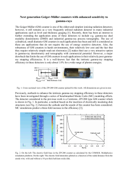 GM counters with improved gamma-ray efficiencies