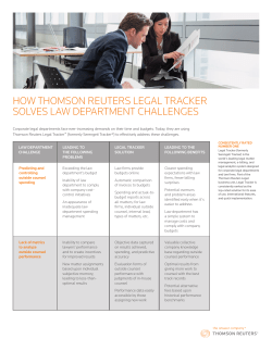 Legal Tracker Solves Law Department Challenges