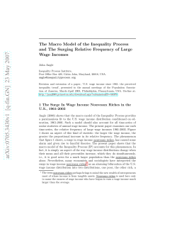 The Macro Model of the Inequality Process and The Surging