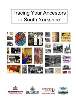 Tracing Your Ancestors in South Yorkshire