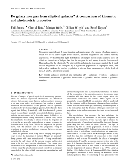 Do galaxy mergers form elliptical galaxies? A
