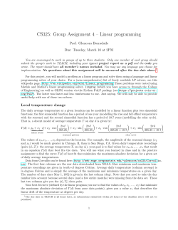 CS325: Group Assignment 4 &ndash; Linear programming