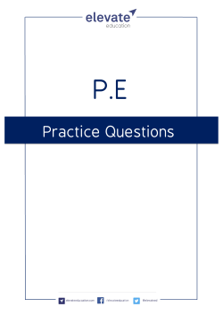Practice Questions - Elevate Education