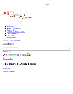 The Diary of Anne Frank | ArtSWFL.com