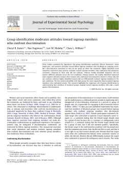 Group identification moderates attitudes toward ingroup members