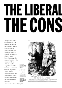 The preamble to the 1911 Parliament Act refers to the creation of `a