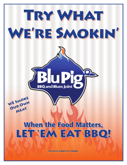 Our Menu | The Blu Pig