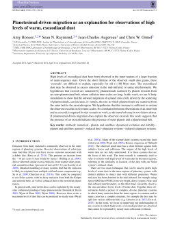 Planetesimal-driven migration as an explanation