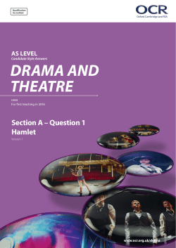 AS Candidate style answer - Q1 - Hamlet
