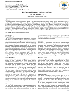 50 The Element of Quandary and Desire in Hamlet