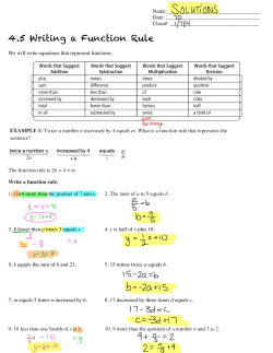 4.5 Writing a Function Rule