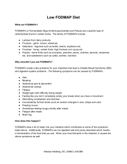 Low FODMAP Diet