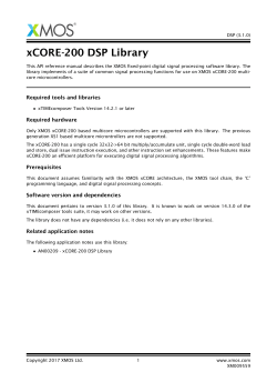 xCORE-200 DSP Library