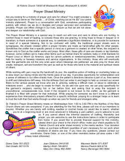 Prayer Shawl Ministry - St. Patrick (Wadsworth