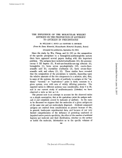 on a simple assumption, that at the equivalence point the antigen