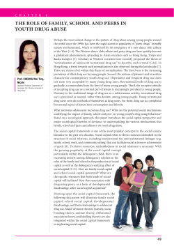 Chapter 8 The Role Of Family, School And Peers In Youth Drug Abuse