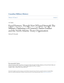 Equal Partners, Though Not Of Equal Strength The Military