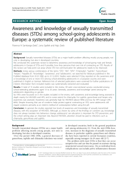 Awareness and knowledge of sexually transmitted diseases (STDs