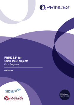 PRINCE2® for small