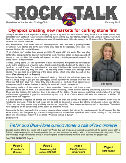 Olympics creating new markets for curling stone firm