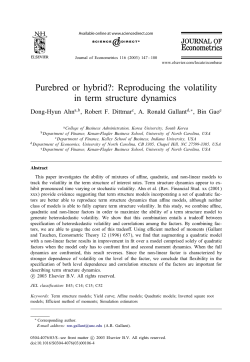 Purebred or hybrid?: Reproducing the volatility