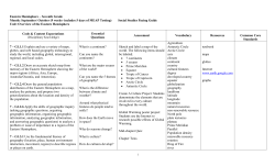 Eastern Hemisphere Pacing Guide Grade 7