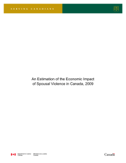 An Estimation of the Economic Impact of Spousal