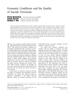 Economic Conditions and the Quality of Suicide Terrorism