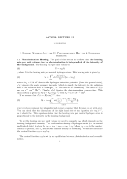 AST4320: LECTURE 12 1. Support Material Lecture 12
