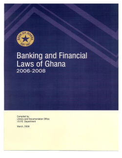 Act 662 - Bank of Ghana