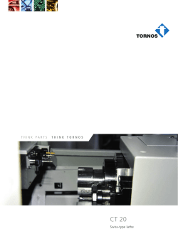 Swiss-type lathe THINK PARTS THINK TORNOS