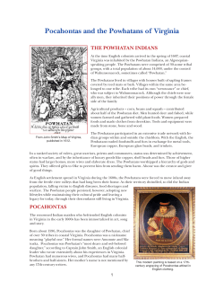 Pocahontas and the Powhatans of Virginia - Jamestown