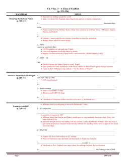 Ch. 9 Sec. 3 – A Time of Conflict (p. 322-326)