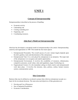 Entrepreneurship Development