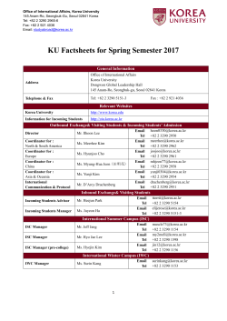 Fact sheet - Study Abroad Office