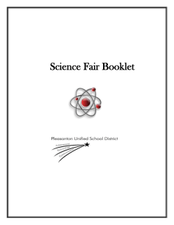 Science Fair Booklet