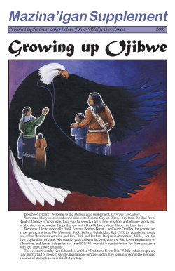 Growing up Ojibwe