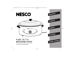 Nesco 6-QT. Roaster Oven