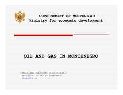 OIL AND GAS IN MONTENEGRO